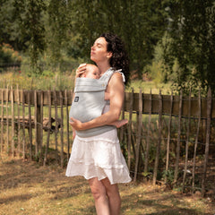 Baby Bondé Denim Cloud carrier — front view