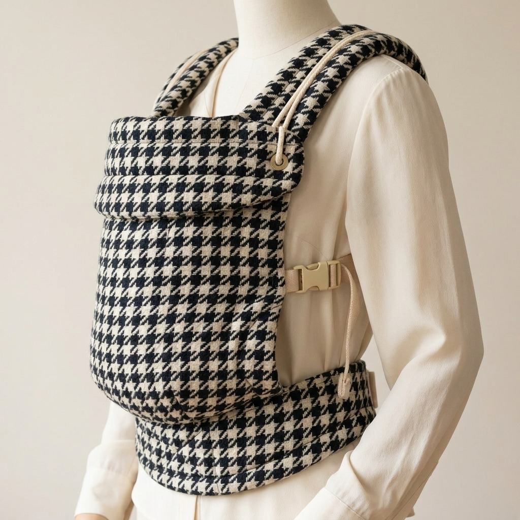The Bonding Carrier — Black Houndstooth